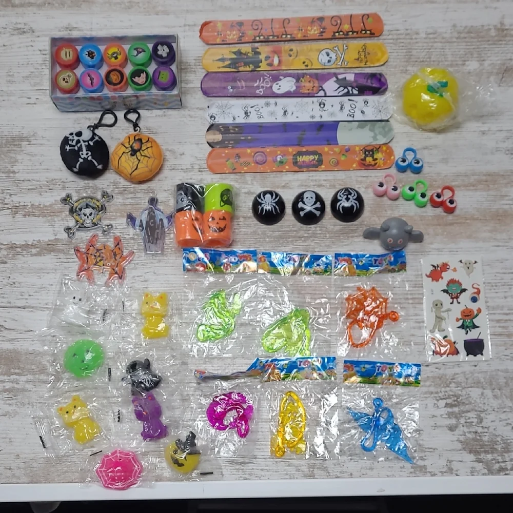 Halloween Party Favor Set – Slap Bracelets & Fun Toys | Pack 1